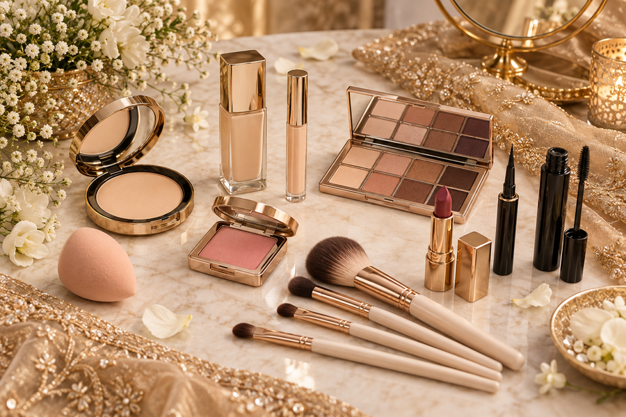 Bridal Makeup Kit Checklist for Pakistani Wedding Looks