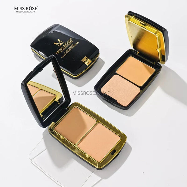 Miss Rose 2 color powder 1 color creamy foundation