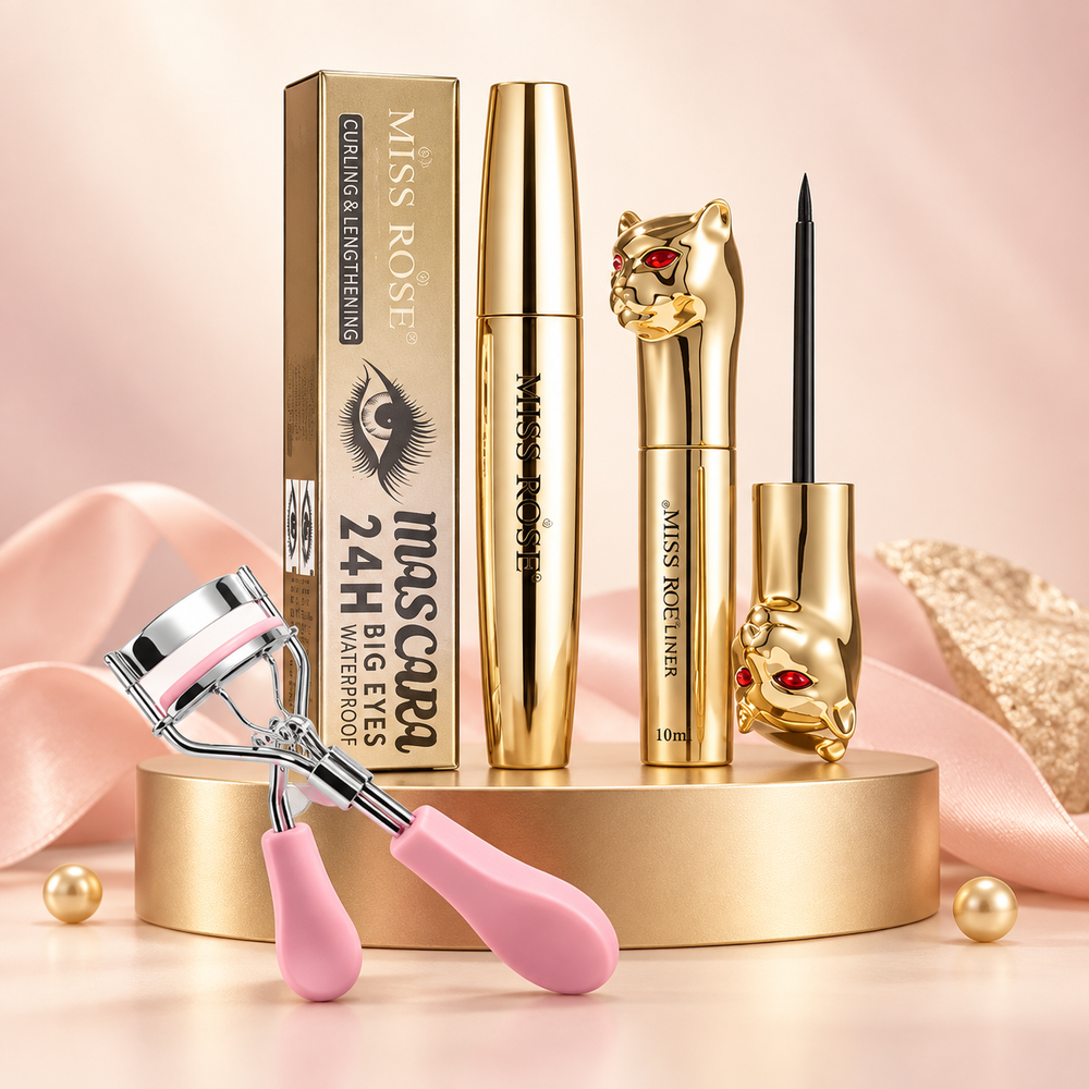 Miss Rose Eye Essentials Deal with mascara, eyeliner and eyelash curler
