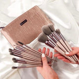 BH Cosmetics Lavish Elegance – 15 Piece Brush Set with Cosmetic Bag
