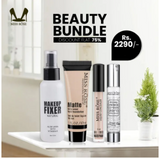 Miss Rose 4 PC Beauty Deal Fixer Spray +Primer Pump +Concealer +Foundation Tube