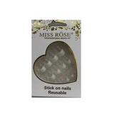 Miss Rose Stick on Nails Reusable