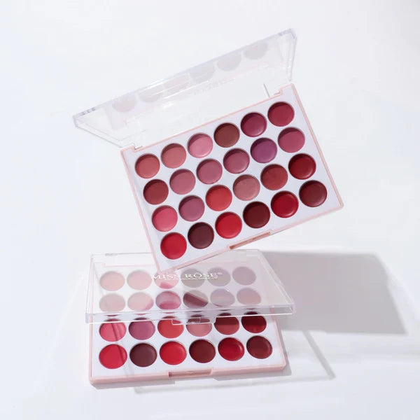Miss Rose 24 Color All-Round Moisturizing Matte Lipstick palette