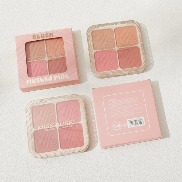 Miss Rose Flushed Pink 4-Color Blusher