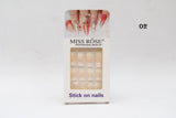 Missrose Stick on French Nails Pack