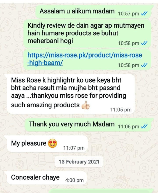 Ayesha R. - Miss Rose customer review photo