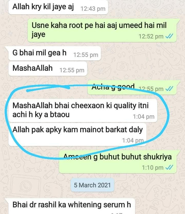Usman T. - Miss Rose customer review photo