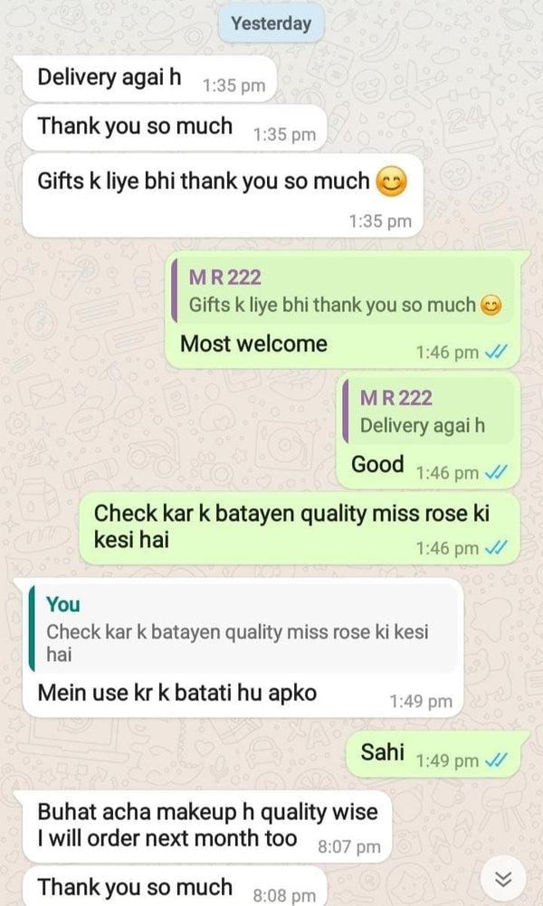 Rabia K. - Miss Rose customer review photo