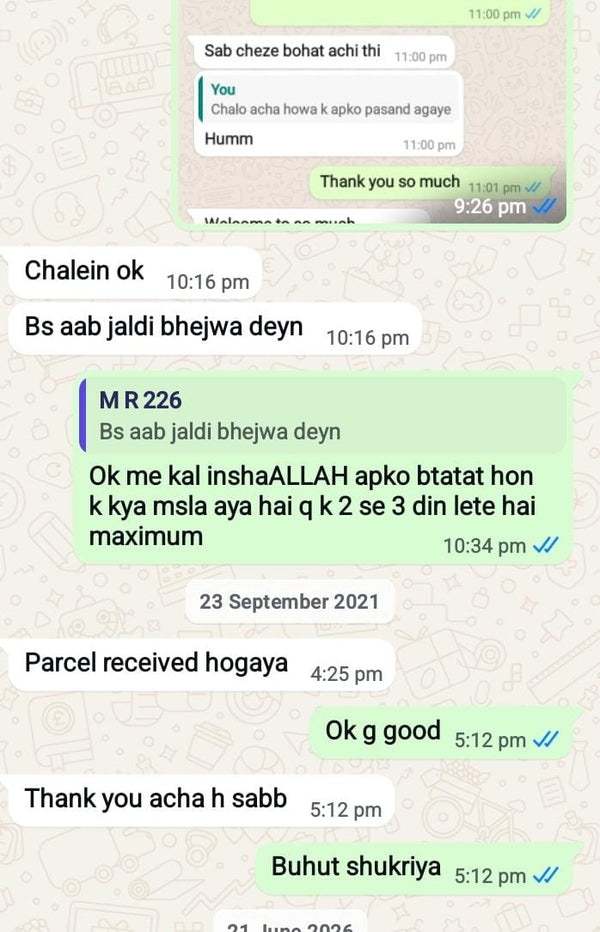 Hassan M. - Miss Rose customer review photo