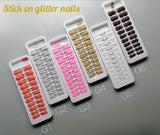 Miss Rose Stick On Glitter Nails