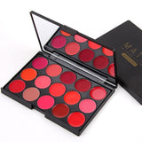 Miss Rose 15 Colors Matte Lipstick Palette Waterproof