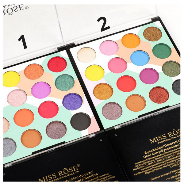 Miss Rose 16 Color Matte & Shimmer Eyeshadow Kit