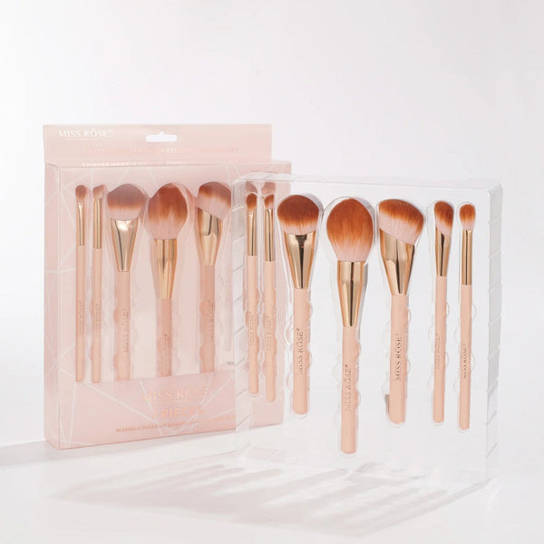 Miss Rose 7-Piece Marble Makeup Brush Collection Set
