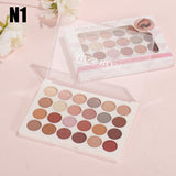 Miss Rose 24 Color Small Round Pearl Eyeshadow Palette